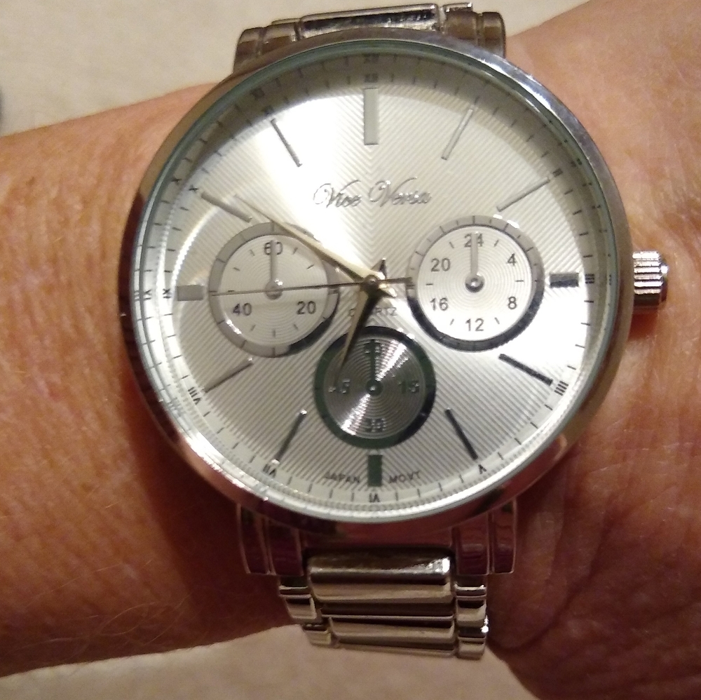 Vice Versa Silvertone fashion quartz watch